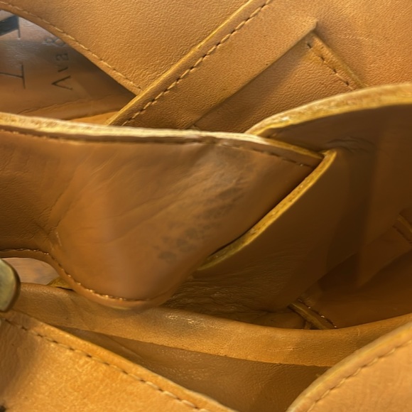 Ava & Aiden wedge sandles, nude leather, size 6. - Picture 7 of 9